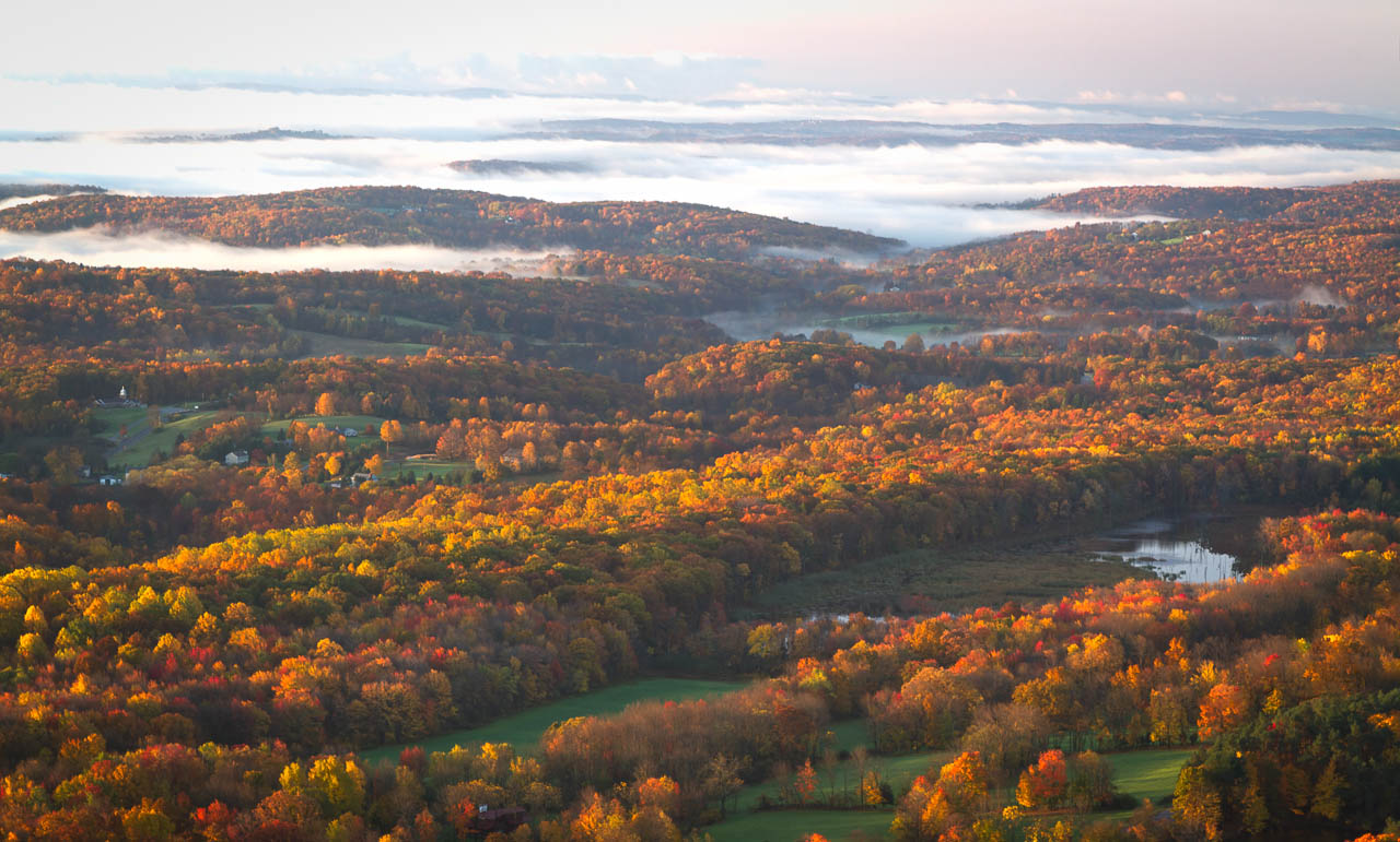 Fall sunrise over New Jersey